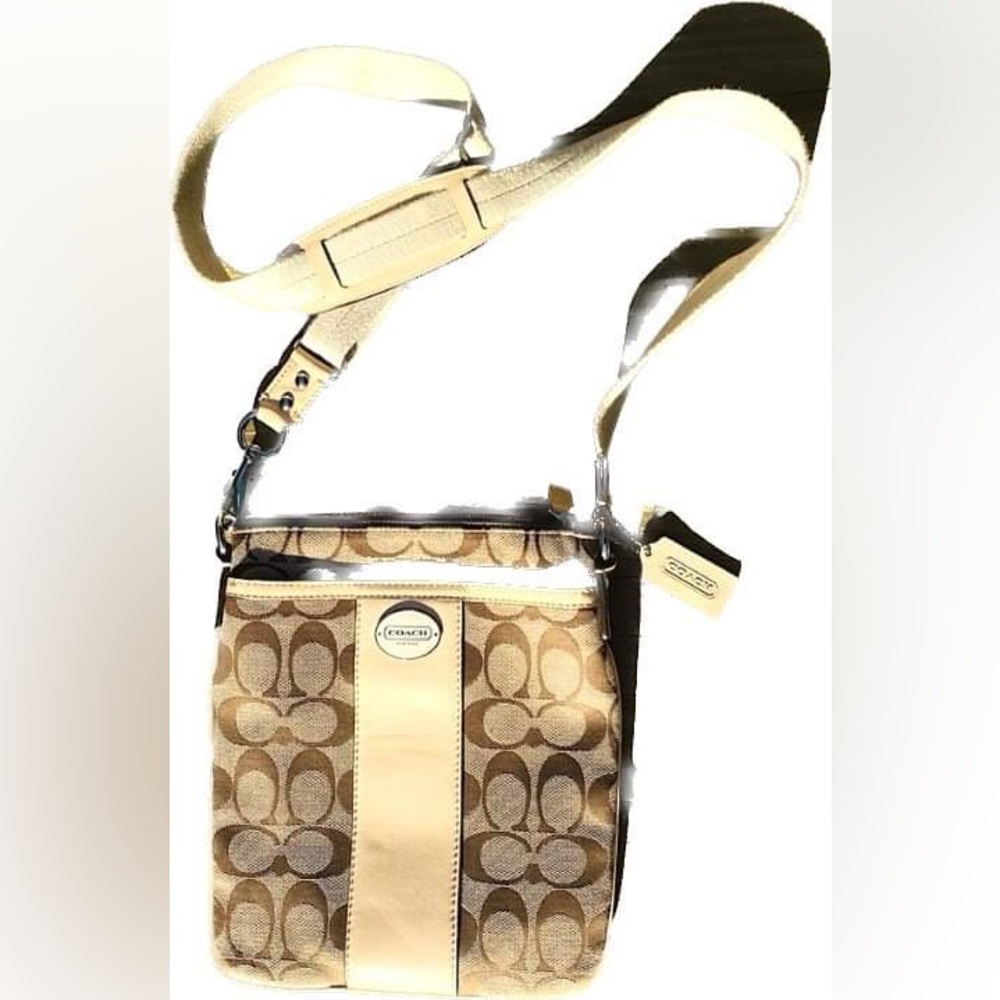 COACH Crossbody sognature file bag purse.